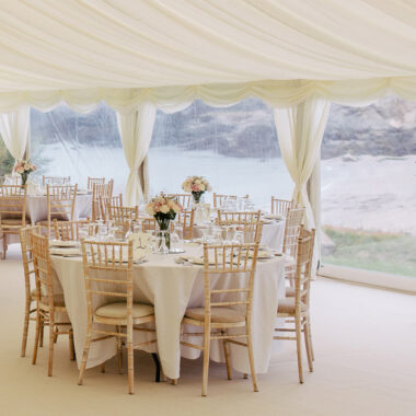 Wedding Marquee in East Sussex with Sides Up - Includes Table And Furniture Hire