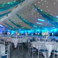 winter themed marquee